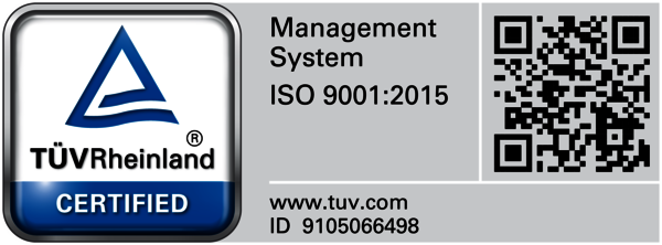 Quality certification according to ISO 9001:2015