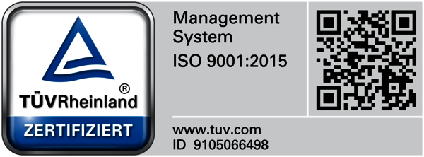 Qualitätszertifizierung nach ISO 9001:2015
